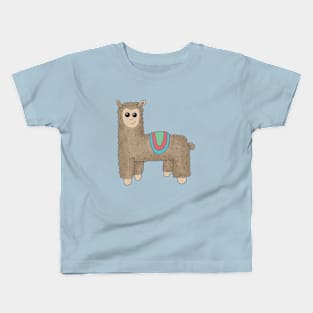 Brown Llama Kids T-Shirt